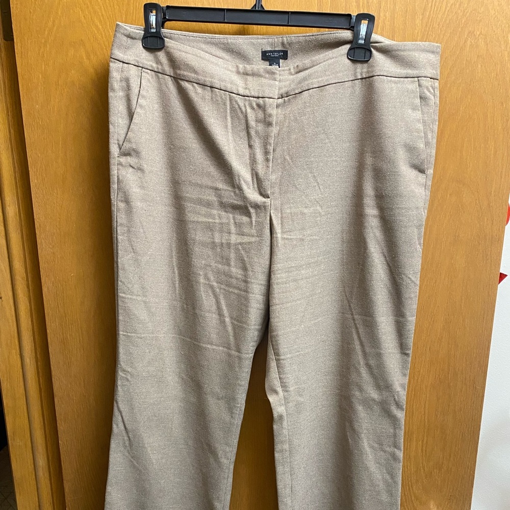Tan flannel dress pants